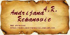 Andrijana Repanović vizit kartica